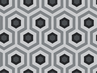 Abstract geometric hexagon pattern. Vector background.