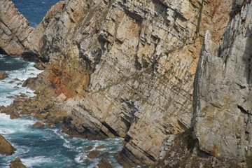 Asturias. The Cape Peñas.Cliffs landscape in Spain