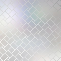 Holographic mirror mosaic abstract pattern. Gloss silver wicker decorative texture. Iridescent polished background.