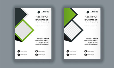 Minimal  Flyer Design Template Vector, Leaflet Presentation, Abstract Flyer Design