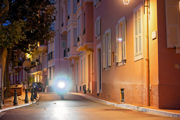Street in Monaco Village in Monaco Monte Carlo