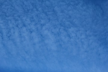 Lines of clouds in the sky