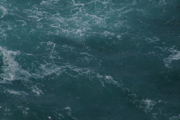 Blue Sea Waves Detail in Spain