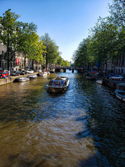 Naklejka premium canal in amsterdam