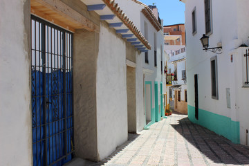 Traditional street in the center of Marbella (Málaga, Spain)