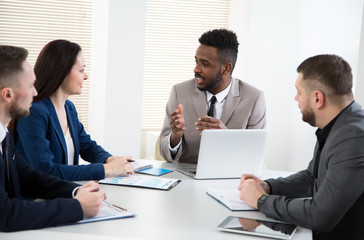 Business people working together in the office