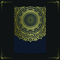 Mandala template with elegant, classic elements. Great for invitation, flyer, menu, brochure, background Premium Vector