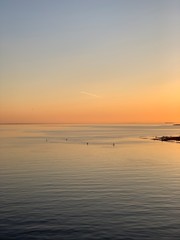 sunset over the sea
