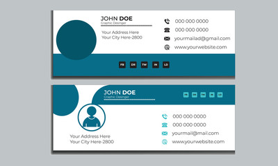 2 Flat And Modern Email Signature 