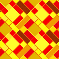 Patchwork, mosaic and geometric elements, seamless pattern.