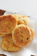 homemade Japanese tofu refuse and potato croquet