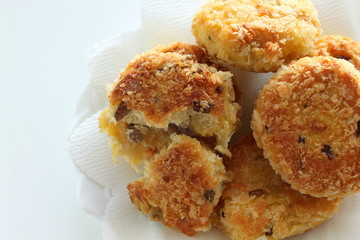 homemade Japanese tofu refuse and potato croquet