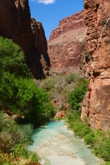 Havasu creek, Havasupai Indian Reservation, Grand Canyon, Arizona, United States
