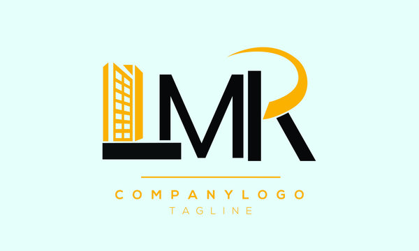LMR initials monogram letter text alphabet logo design