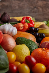 Fresh Fruits and Vegetables from the Organic Market.