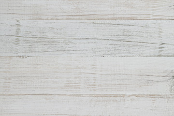 Shabby white color painted wooden surface background  or wallpaper