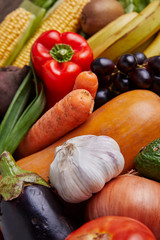 Fresh Fruits and Vegetables from the Organic Market.