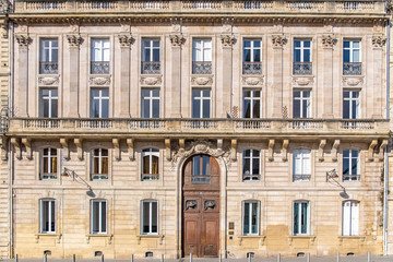 Bordeaux in France, a wooden door
