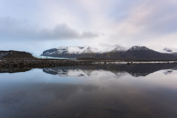 アイスランド　ヴァトナヨークトル氷河