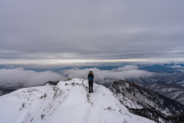上州武尊山　冬　登山
