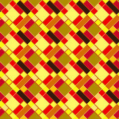 Patchwork, mosaic and geometric elements, seamless pattern.