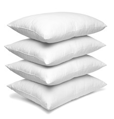 white pillow bedding sleep