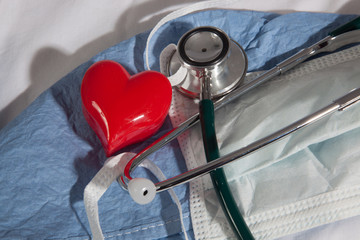 Red Heart and Stethoscope