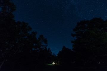 Naklejka premium Mid night at the sight 