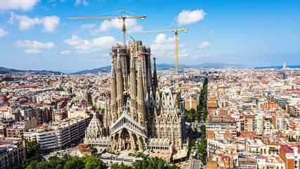 Panorama of barcelona, La Sagrada Família 