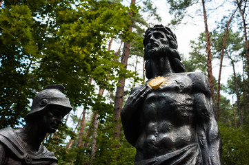 Statue of Jesus Christ on the Way of the Cross