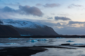 アイスランド　ヴァトナヨークトル氷河
