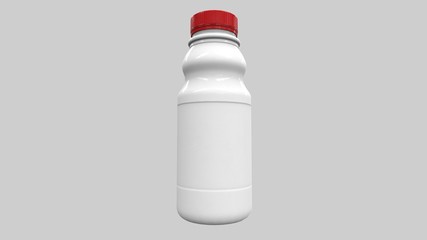 Bottle Milk V2 Low-poly 3D model