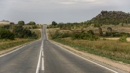 Empty Road in the Mountains