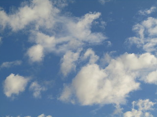 blue sky with clouds