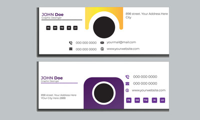 2 Flat And Modern Email Signature 