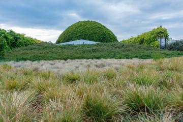 The roof of the University of Warsaw Library