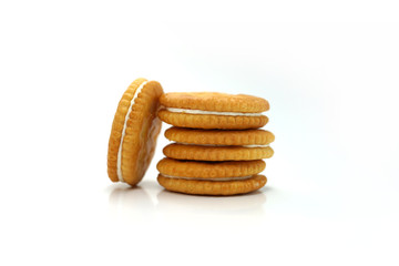 Sandwich cookies with vanilla fill
