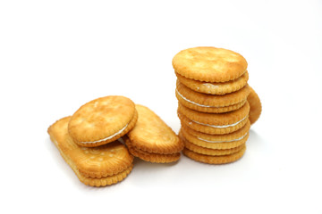 Sandwich cookies with vanilla fill