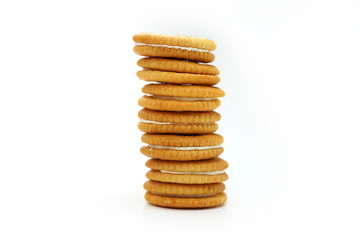 Sandwich cookies with vanilla fill
