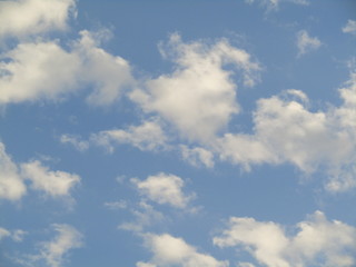 blue sky and clouds