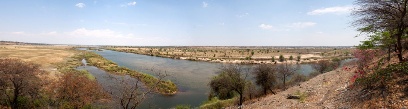 Rundu, Namibia: Kavango river in the Kavango region of Namibia on the  border with Angola 