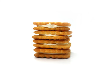 Sandwich cookies with vanilla fill