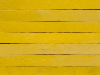 Background of yellow popsicle sticks with horizontal view.