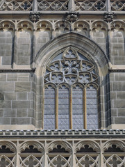 A window of the Kosice cathedral, Slovakia