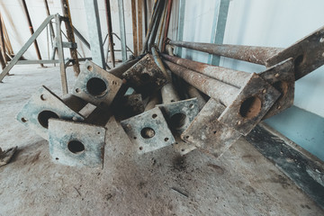 Stützen im Baugewerbe eines Rohbaus