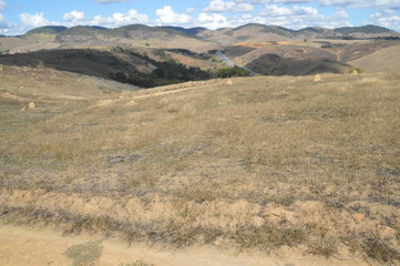 mountain landscape with blue sky
