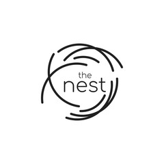 Nest logo icon vector illustration