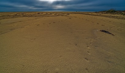 footprints in the sand