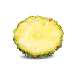 pineapple slice an isolated on white background with clipping path