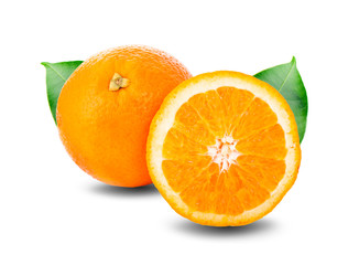 Orange slice isolated on white background